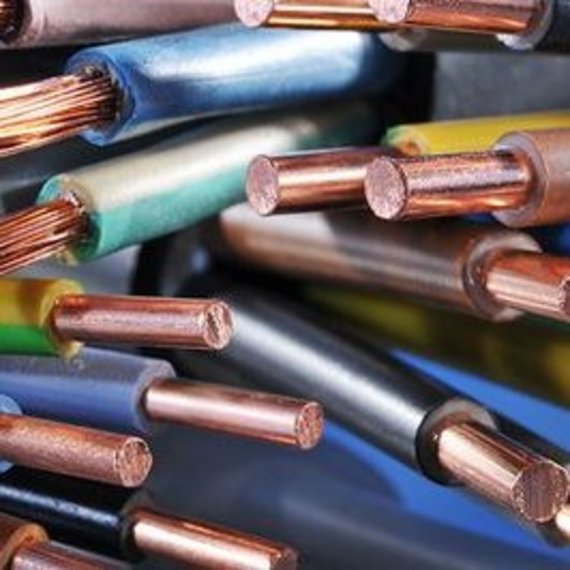 Akkurat angeordnete Kupferkabel für elektrische Verkabelung
