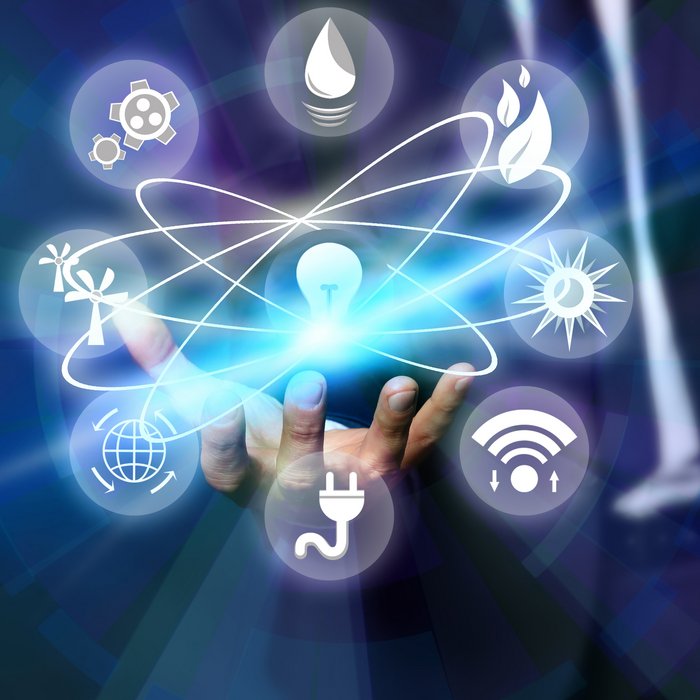Businessman pressing button on virtual screen, closeup. 